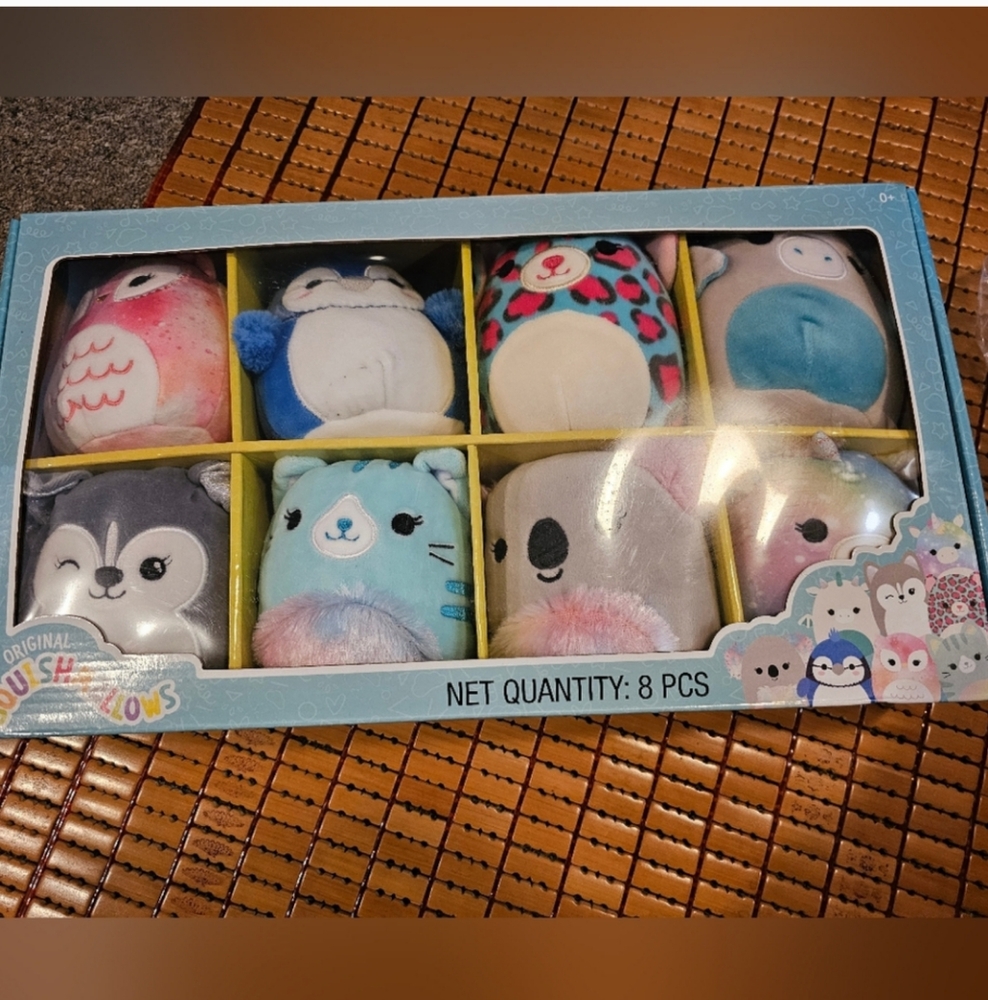 Squishmallow Bluejay Husky Owl Koala Cat Cheetah Dragon Pegasus 5" 8 Pac…